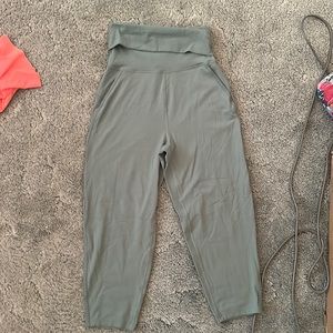 Lululemon super high rise align capris fold over waist
